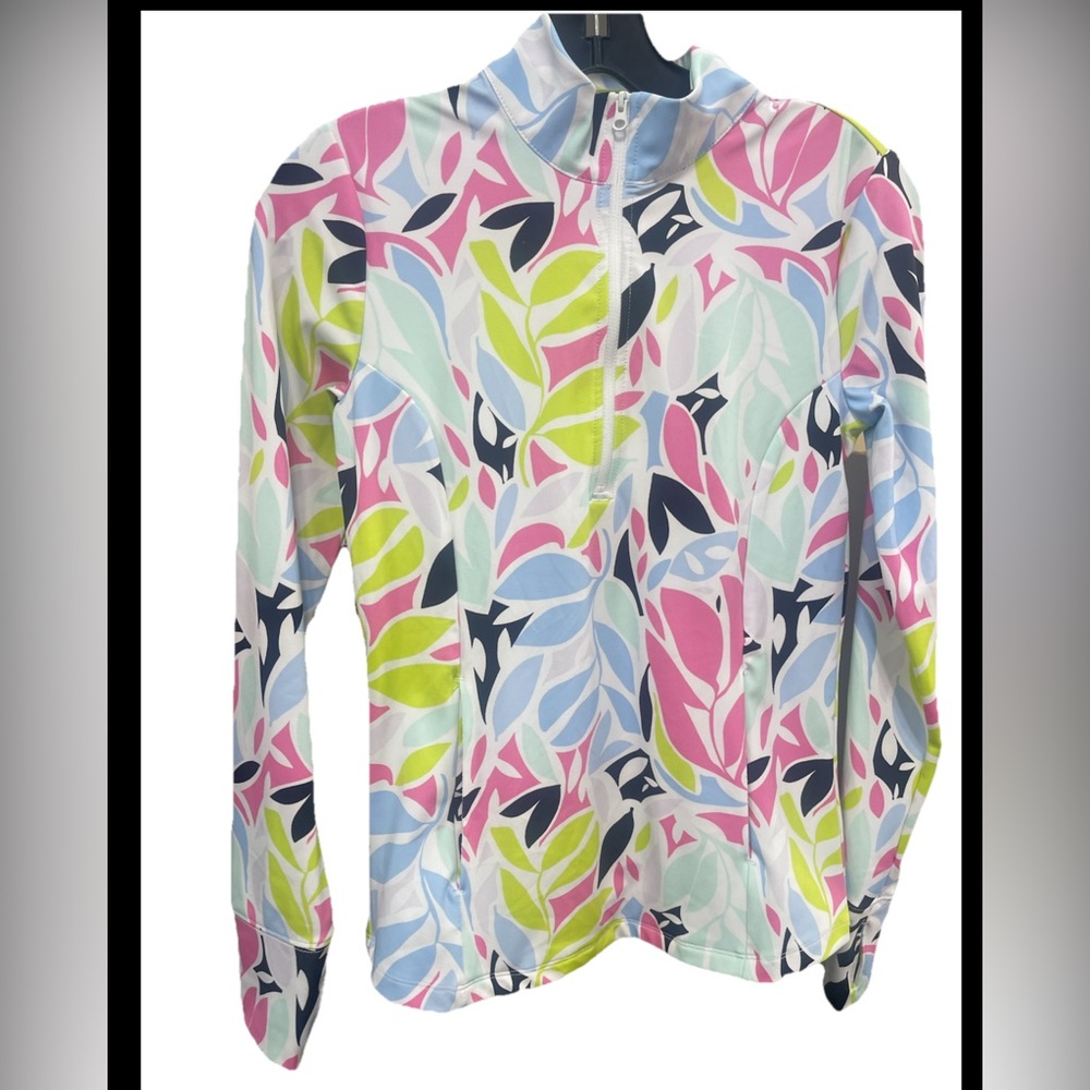 Tommy Bahama Golf Multicolor Print Top XS